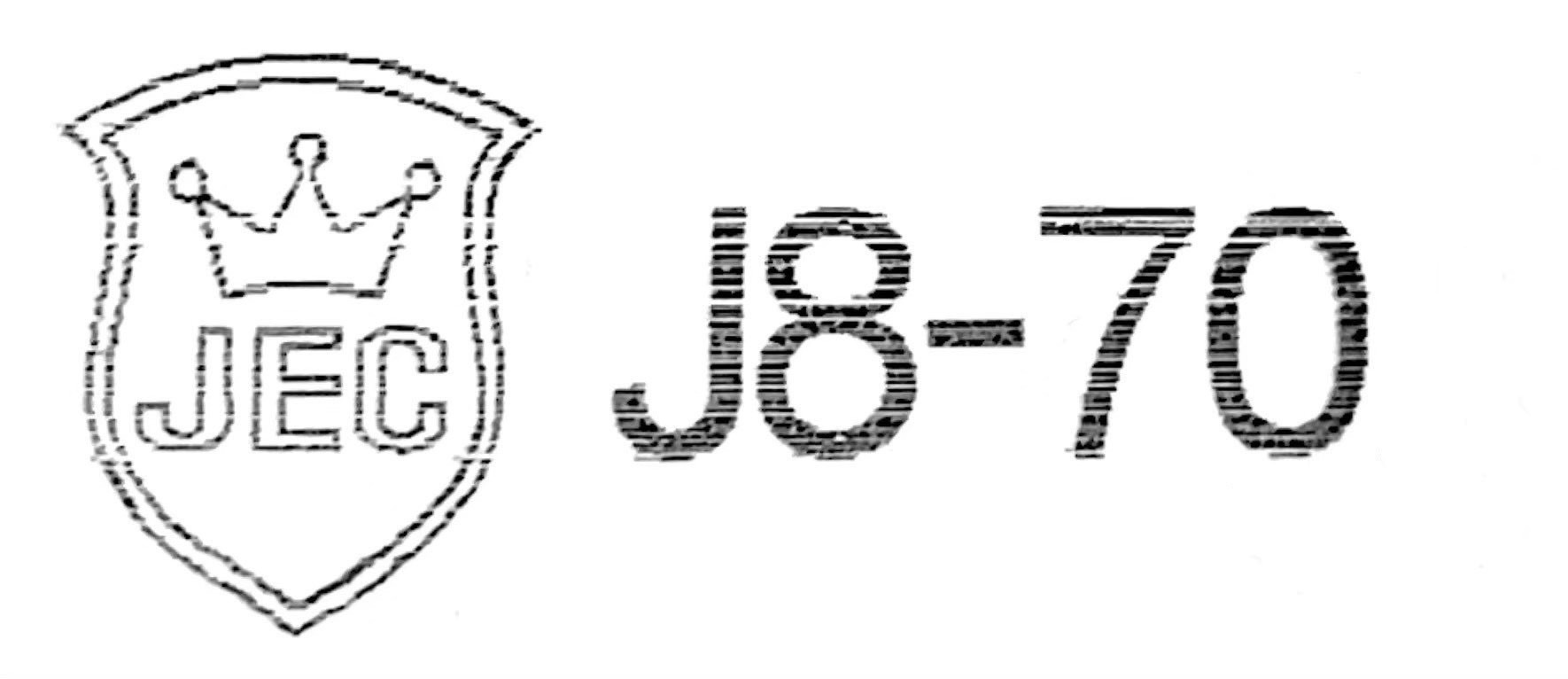 JEC J8-70 左側 交通部認證標章 JEC J8-70 左側 交通部認證標章